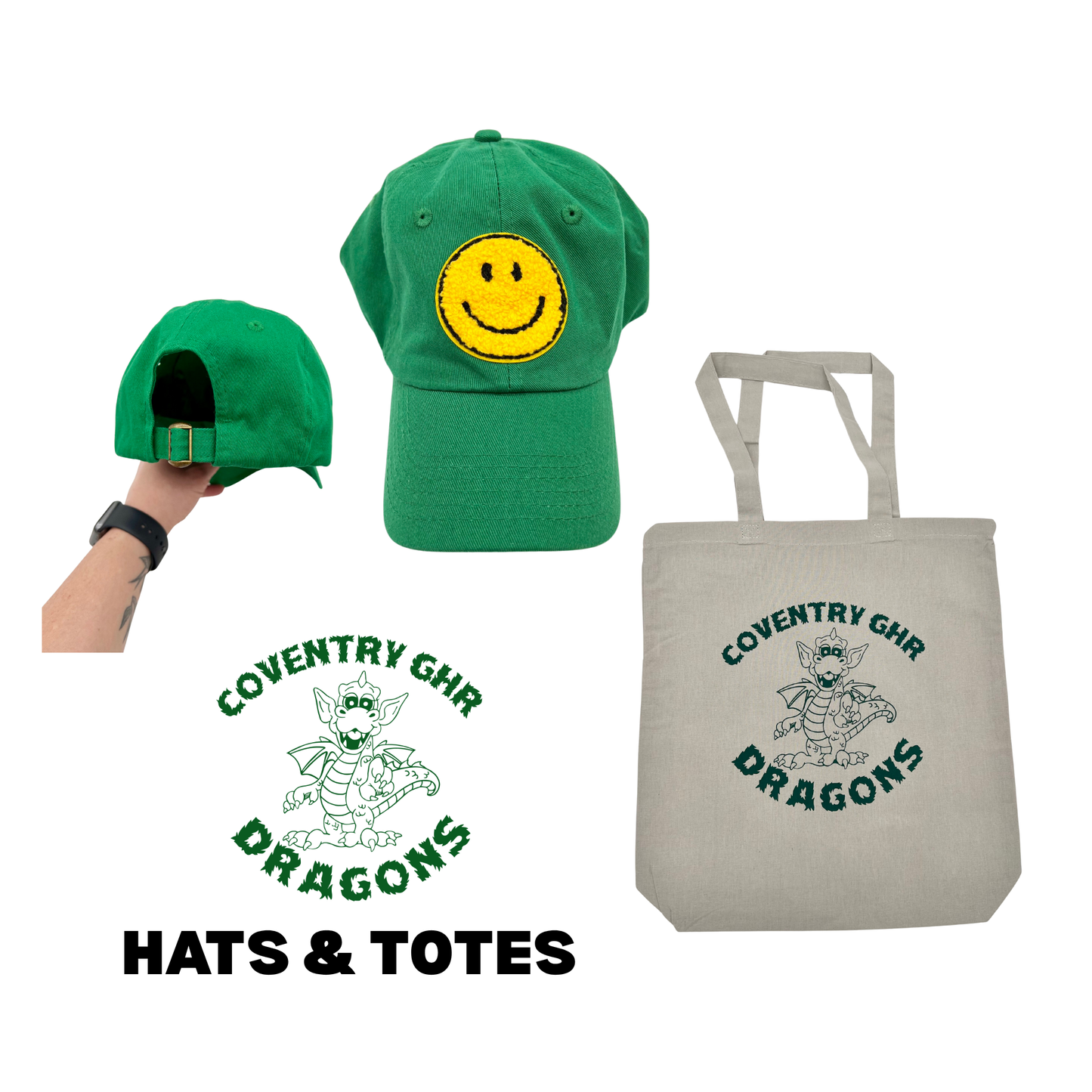 GHR Hats and Tote Bags