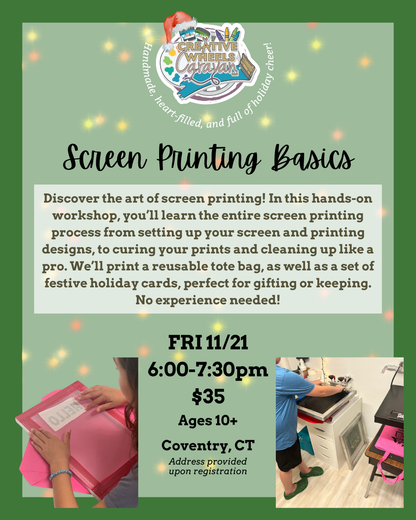 CWC: Holiday Workshops!