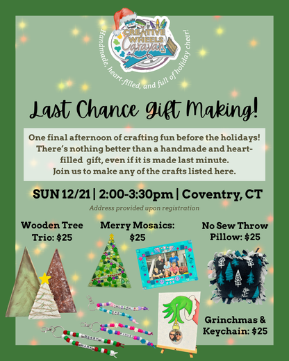 CWC: Holiday Workshops!