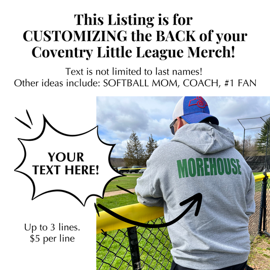 CLL Merch BACK Customization