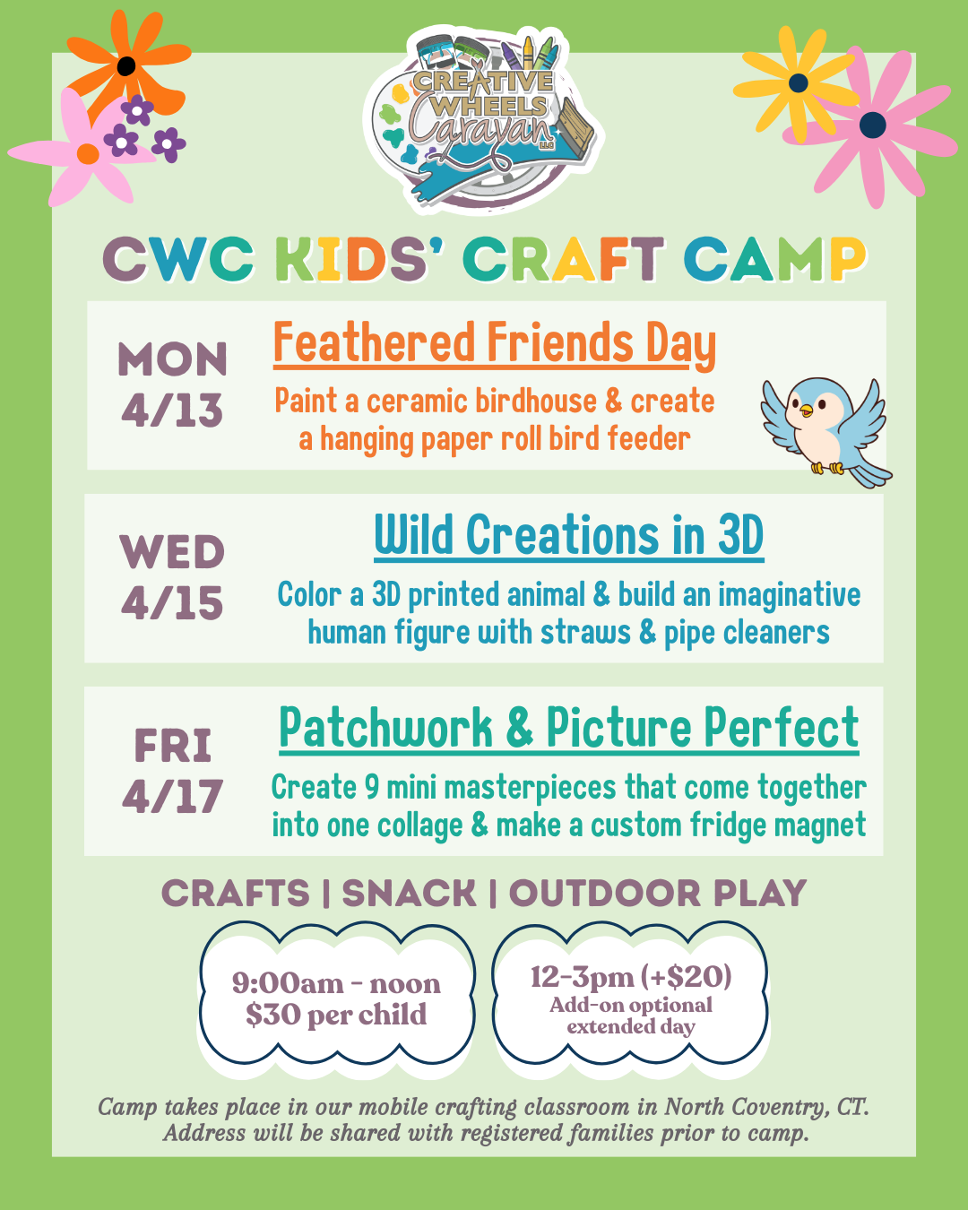 CWC April Vacation Craft Camp