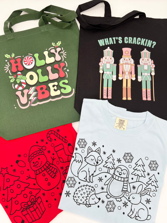 Holiday Totes and Tees